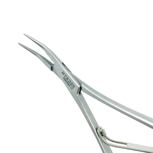 Curved Needle Holder | Mathieu Samaha Needle Plier| HYADES Instruments