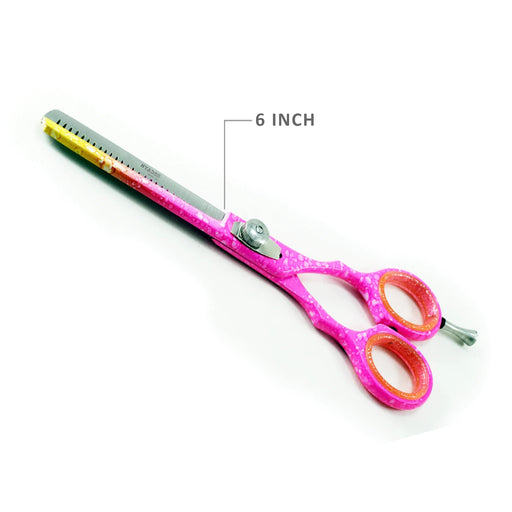 Pink Single Thinning Barber Scissors 6